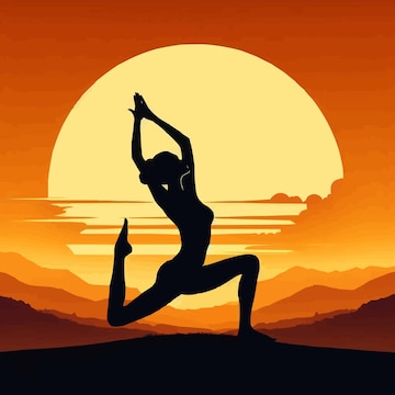 poster-woman-doing-yoga-front-sunset_602454-8108